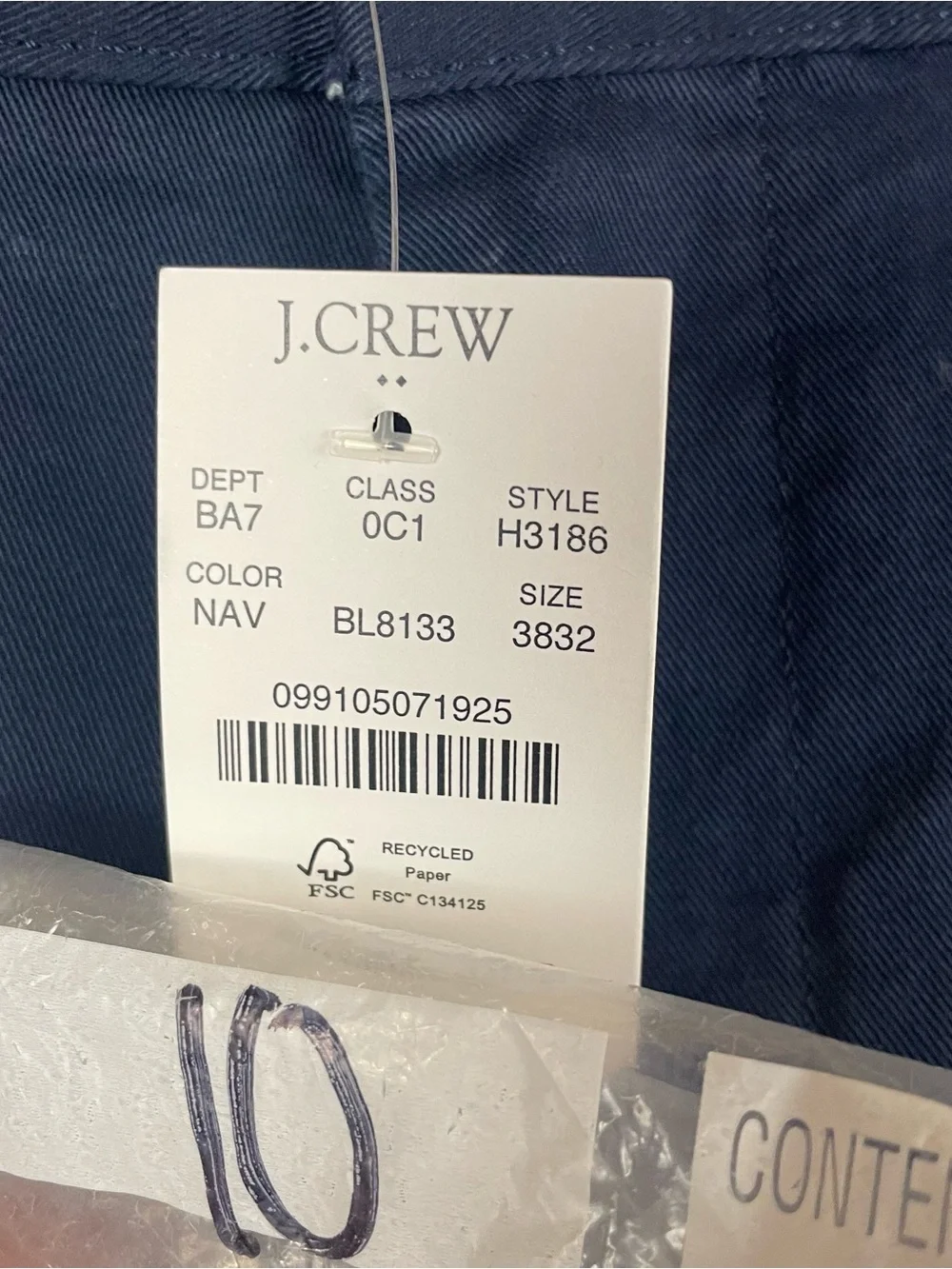 J. Crew size 38